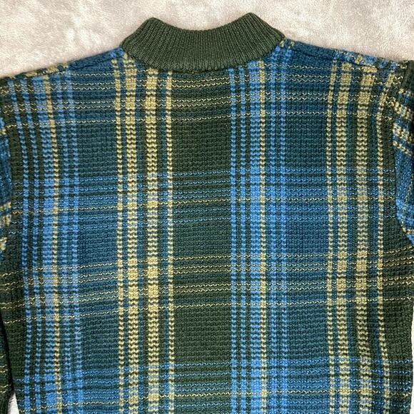 VTG Timberland Weathergear Sweater 100% Wool Mens XL Green Pullover Grandfather - Picture 8 of 10